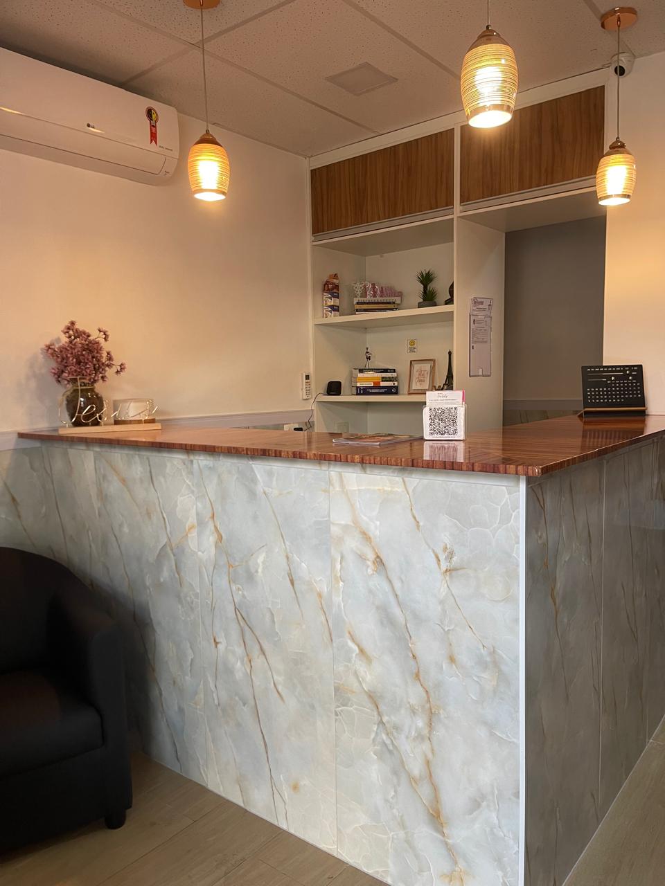 Recepção da clínica